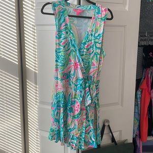 Lilly Pulitzer NWOT Rilla Wrap Romper One in a Melon